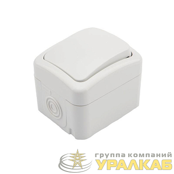 Переключатель проходной ОП Mini OG IP54 бел. Kranz 