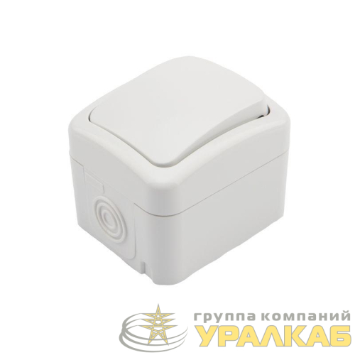 Переключатель проходной ОП Mini OG IP54 бел. Kranz 