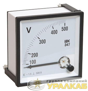 Вольтметр Э47 96х96мм 500В кл. точн. 1.5 IEK 