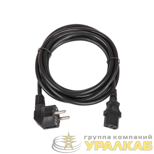Кабель питания евровилка с заземлением 10А 1.8м TLK 
