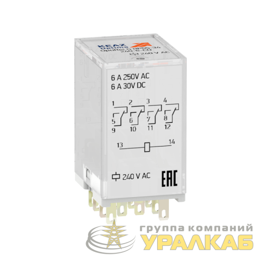 Реле промежуточное OptiRel G RP55-34-24-6-CO КЭАЗ 