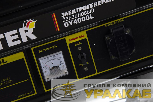 Бензогенератор DY4000L 1ф 3000Вт ручной стартер HUTER 