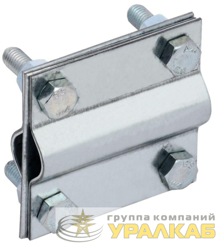 Зажим заземления крестообразный стержень-стержень оцинк. сталь IEK 