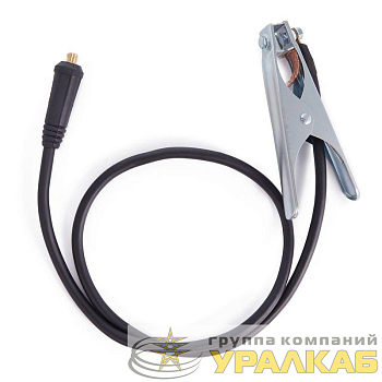 Кабель сварочный КГ 1х25 300А СКР 10-25 с клеммой заземления 3м Rexant 