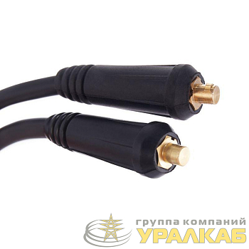 Комплект сварочных проводов КГ 1х16 с электрододержателем с клеммой для подключения к массе вилка СКР 10-25 3м Rexant 