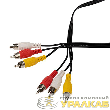 Шнур 3х3 RCA 5м REXANT 
