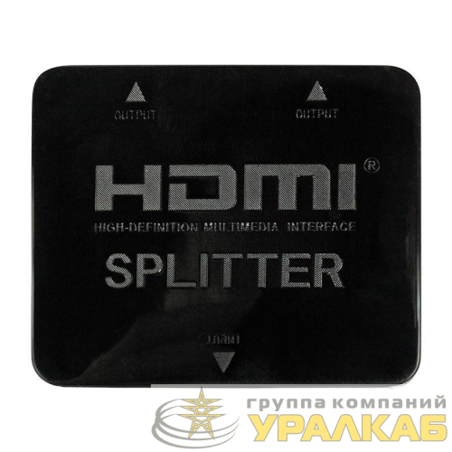 Делитель HDMI 1х2 пластиковый корпус Rexant 