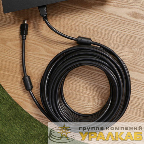 Шнур HDMI - HDMI gold 15м с фильтрами (PE bag) PROCONNECT 