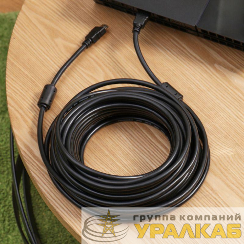 Шнур HDMI - HDMI gold 15м с фильтрами (PE bag) PROCONNECT 