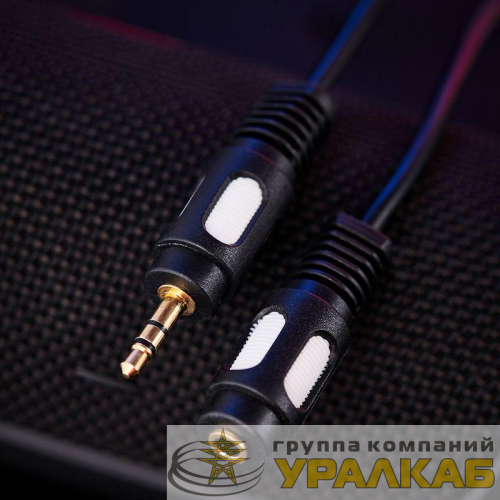 Шнур 3.5 Stereo Plug - 3.5 Stereo Jack 3м (GOLD) Rexant 