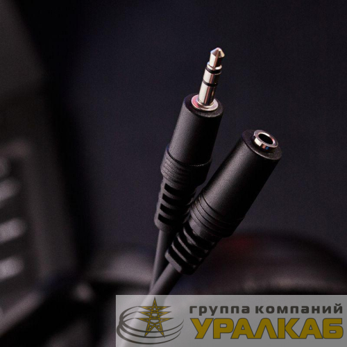 Шнур 3.5мм гнездо стерео-3.5мм штекер стерео 3м Rexant 