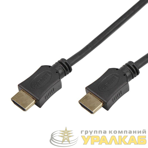 Шнур HDMI - HDMI gold 1м без фильтров (PE bag) PROCONNECT 