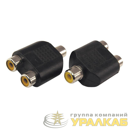 Переходник аудио гнездо RCA - 2 гнезда RCA блист. Rexant 