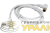 Шнур TV Plug - TV Jack 3м угловой бел. Rexant Шнур TV Plug - TV Jack 3м угловой бел. Rexant