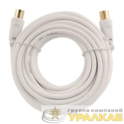 Шнур TV Plug - TV Jack 7м бел. Rexant 