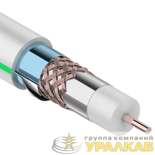 Кабель RG-6U+CU (75%) 75Ом (тройной экран) "MASTER" Б (уп.100м) Rexant 