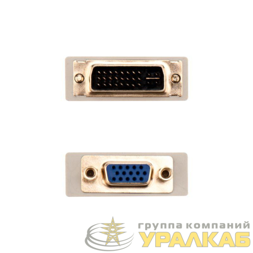 Переходник штекер DVI-I - гнездо VGA Rexant 