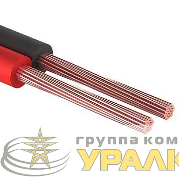 Кабель Stereo 2х1.00 красн./черн. (уп.5м) Rexant 