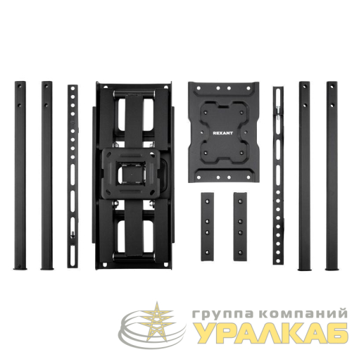 Кронштейн для телевизора 37-85 дюймов наклонно-поворотный двойное колено HOME Rexant 