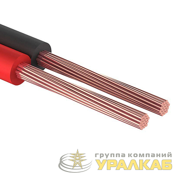 Кабель Stereo 2х0.35 красн./черн. (уп.10м) Rexant 