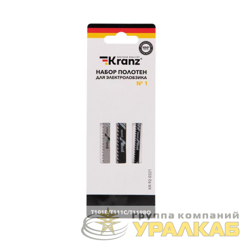 Набор полотен для электролобзика № 1 T101B/T111C/T119BO 3шт Kranz 