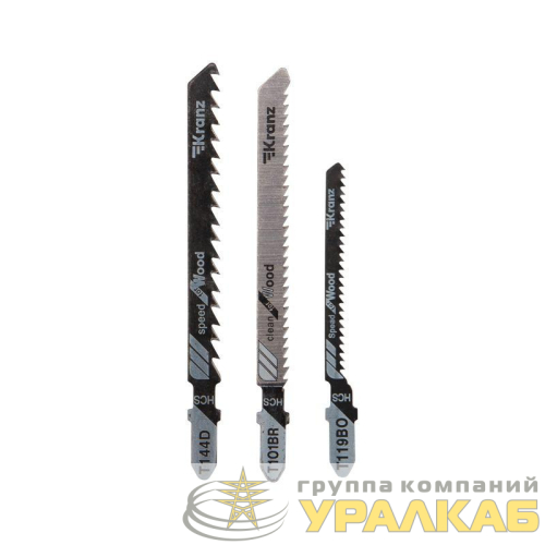 Набор полотен для электролобзика № 3 T144D/T101BR/T119BO 3шт Kranz 