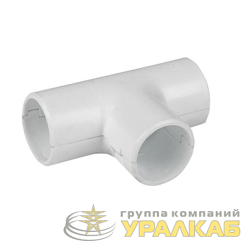 Тройник соединительный для трубы 16мм бел. Plast EKF 
