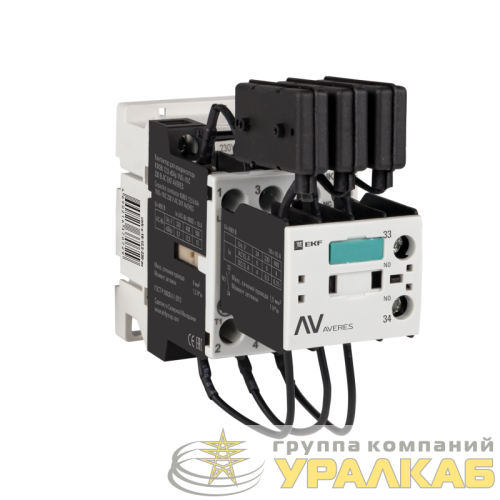 Контактор для конденсатора КМЭК 15квар 230В 1NО+1NC AVERES EKF 