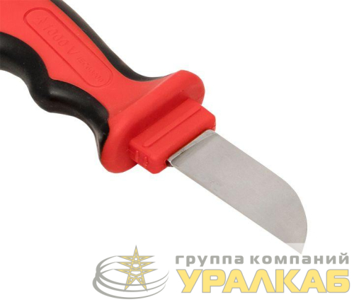 Нож для снятия изоляции с прямым лезвием 1000В WS-32 Professional EKF 