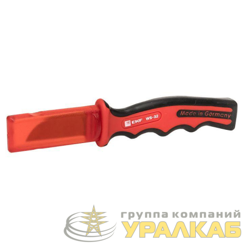 Нож для снятия изоляции с прямым лезвием 1000В WS-32 Professional EKF 