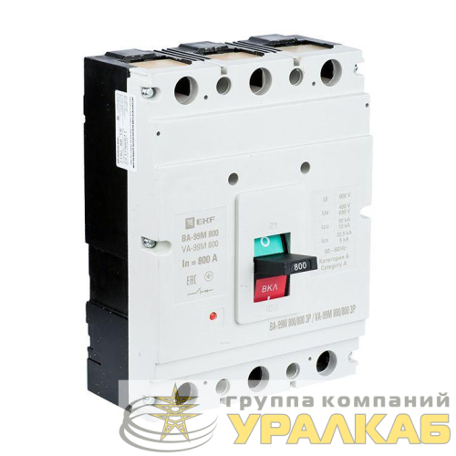 Выключатель автоматический 3п 800/630А 35кА ВА-99М PROxima EKF 
