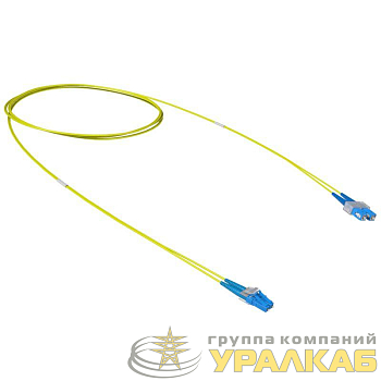Шнур оптический коммутационный переходной LC-UPC/SC-UPC Duplex 9/125 OS2 Tx-Rx LSZH 1м DKC 
