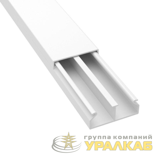 Кабель-канал 2-секц. 40х17 L2000 пластик TMC бел. (розн. уп.4шт) DKC 