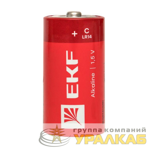 Элемент питания алкалиновый C/LR14 (блист.2шт) EKF 