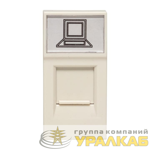 Розетка компьютерная 1мод. RJ45 кат.5E EKF 