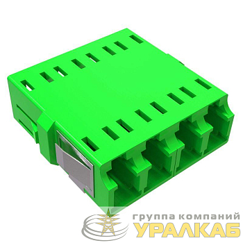 Адаптер LC/APC-Quad Senior/Senior SC-footprint ОS2 зел. DKC 