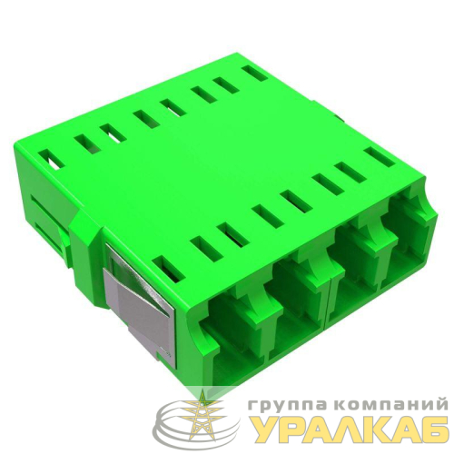 Адаптер LC/APC-Quad Senior/Senior SC-footprint ОS2 зел. DKC 