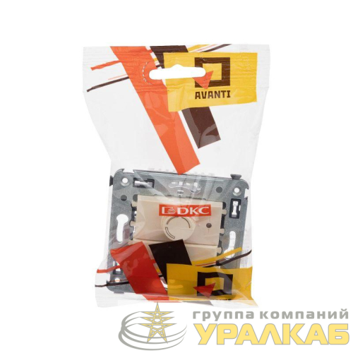Диммер поворотный СП "Avanti" "Ванильная дымка" DKC 