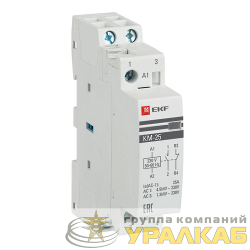 Контактор модульный КМ 25А 2NC (1 мод.) PROxima EKF 