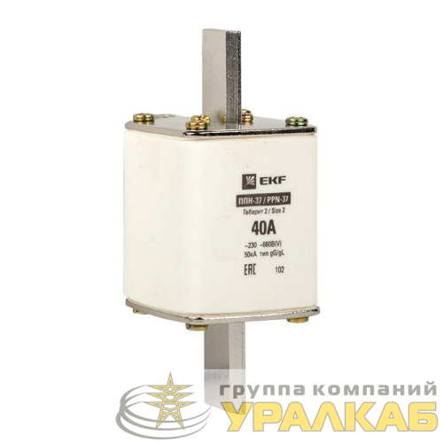 Вставка плавкая ППН-37 400/40А габарит 2 PROxima EKF 