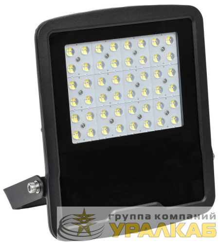 Прожектор светодиодный СДО 08-150 PRO 30град. 5000К IP65 черн. IEK 