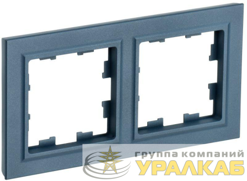 Рамка 2-м BRITE РУ-2-БрМ маренго IEK 