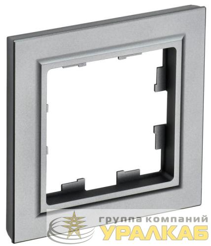 Рамка 1-м BRITE РУ-1-БрС сталь IEK 
