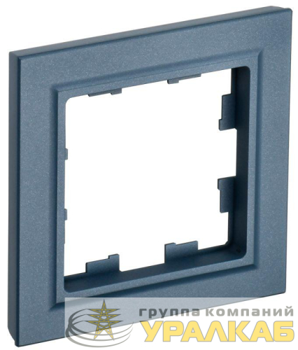 Рамка 1-м BRITE РУ-1-БрМ маренго IEK 