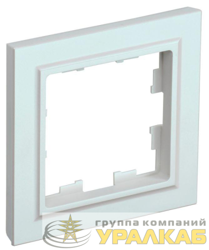Рамка 1-м BRITE РУ-1-БрЖ жемчуж. IEK 