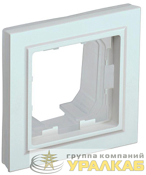 Рамка 1-м IP44 BRITE РУ-1-БрЖ-44 жемчуж. IEK 