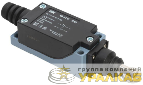 Выключатель концевой КВ-8112 IP65 толкатель с роликом IEK 