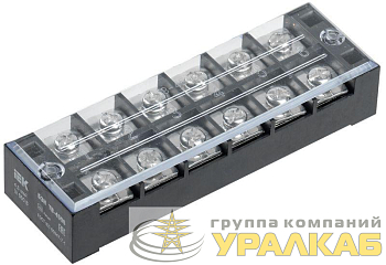 Блок зажимов БЗН ТВ-4506 4.5кв.мм 45A 6 пар IEK 