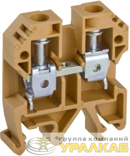 Клемма винтовая КВИ-10кв.мм желт. IEK 