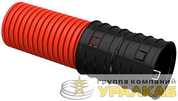 Труба гофрированная двустенная ПНД жесткая d125мм (уп.6м) ELASTA IEK 